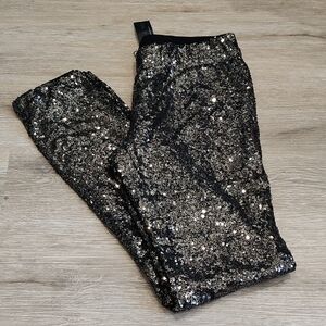 Sequin Black Pants